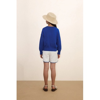 Tinycottons Детска памучна жилетка Tinycottons SWANS DIAMONDS CARDIGAN (SS26.386)