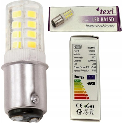 Žárovka bajonetová LED BA15D TEXI, 240 V 2 W
