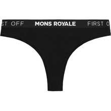 Mons Royale Merino Thong černá