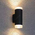 Brilagi - LED RGBW външен стенен осветител MATERA 2xGU10/4, 8W/230V черен IP54 (LEDBG0690)