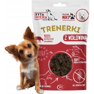 Syta Micha Trénerky s hovädzím mäsom pre psa 80 g