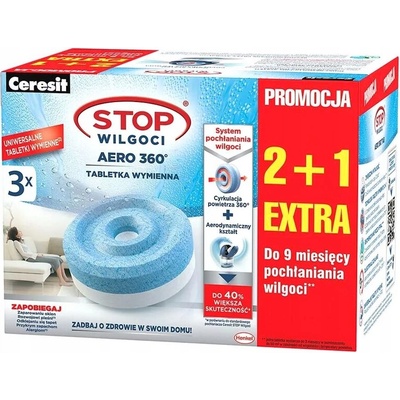 Ceresit Aero 360 náhradná náplň tablety 3 x 450 g