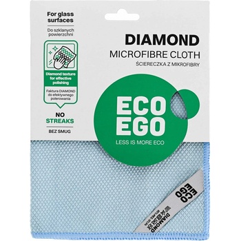 York Микрофибърна кърпа Eco Ego Diamond, за стъкла, 40 х 40 cm