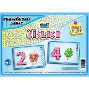Procvičovací karty - číslice - Kupka Petr