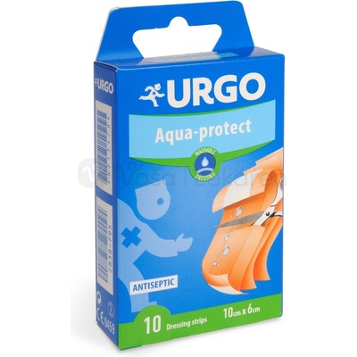 URGO AQUA PROTECT Omyvatelná 10 x 6 cm 10 ks NOVÁ