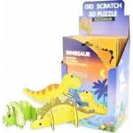 Robens 3D Puzzle Scratch Cards in the Dark Dinosaurs