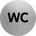 Piktogram WC text