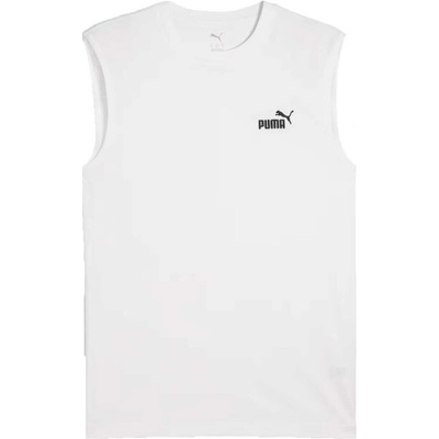 Puma Essentials No. 1 Logo sleveiess tee bílá – Sleviste.cz