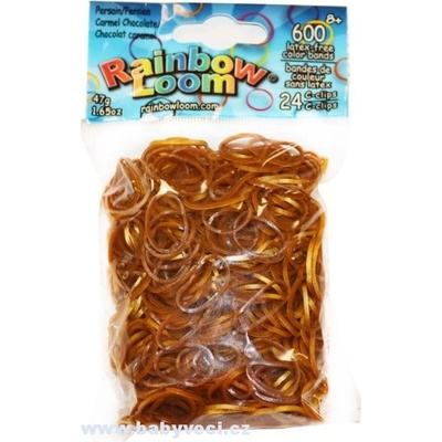 Rainbow Loom náhradní gumičky caramel mix