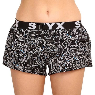 Styx Dámske trenky art športová guma doodle T1256
