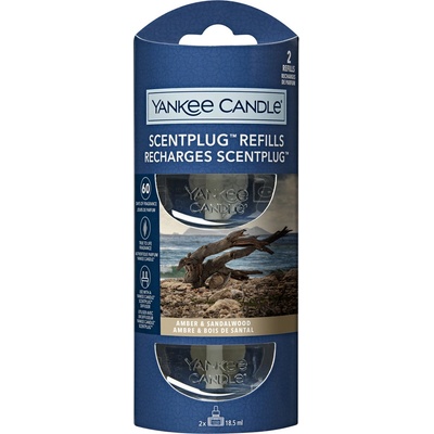 YANKEE CANDLE AMBER & SANDALWOOD NÁHRADNÍ NÁPLŇ (2KS) PRO VŮNI DO ELEKTRICKÉ ZÁSUVKY