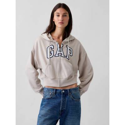 GAP Oversize mikina s logom béžová