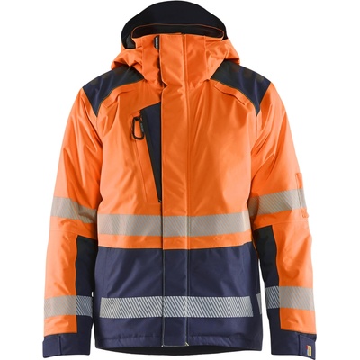 Blåkläder AB 4455 zimní reflexní bunda oranžová/námornická modrá