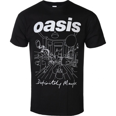 ROCK OFF Мъжка тениска Oasis - Definitely Maybe Line Drawing - ROCK OFF - OASTS30MB