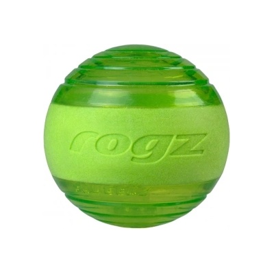 Rogz Squeekz - Кучешка играчка гумена скърцаща топка 6.4 см. зелен
