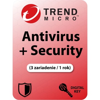 Trend Micro Antivirus + Security 3 lic. 12 mes.