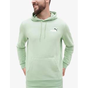 PUMA Essentials+ 2 Color Logo Hoodie Green - magazinko