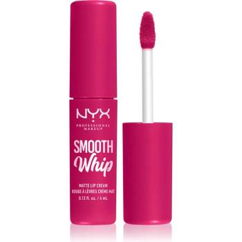 NYX Cosmetics Smooth Whip Matte Lip Cream кадифено червило с изглаждащ ефект цвят 09 Bday Frosting 4ml