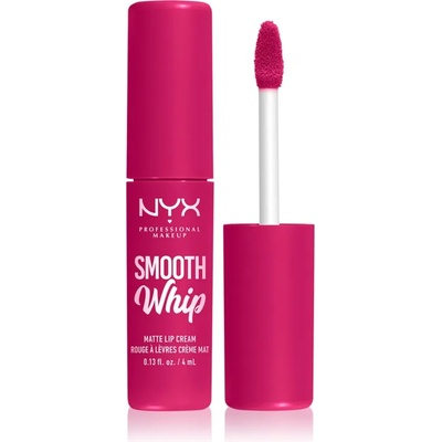 NYX Cosmetics Smooth Whip Matte Lip Cream кадифено червило с изглаждащ ефект цвят 09 Bday Frosting 4ml