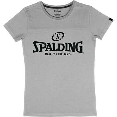 Spalding Essential Logo Tee Damen 40221627 greymelange