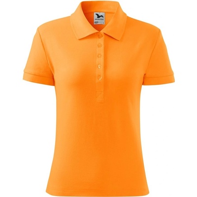 MALFINI Dámska polokošeľa Cotton Mandarínkovo oranžová