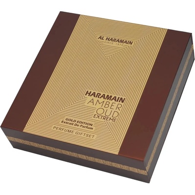 Al Haramain Amber Oud Gold Edition Extreme parfémovaný extrakt 75 ml + parfémovaný extrakt 30 ml + deospray 200 ml