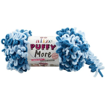 Alize příze Puffy More 6555 variace modré