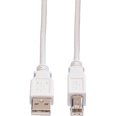 Value 11.99.8809 USB A-B 0,8m USB 2.0, bílý/šedý