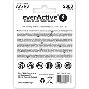 EverActive Professional Line AA 2600mAh 4 ks EVHRL6-2600