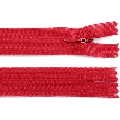 Stoklasa Spirálový zip skrytý No 3 délka 60 cm dederon Balení: 1 ks, Varianta: 148 červená 148 červená