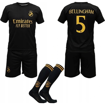 ShopJK dětský fotbalový dres s podkolenkami Bellingham Real Madrid – Zboží Dáma