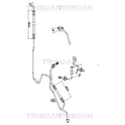 TRISCAN Vysokotlaké / nízkotlaké vedení klimatizace TRI 9010 11031