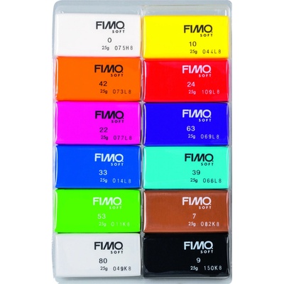 Fimo Soft Modelovacia hmota sada 12x25 g Basic 12 farieb