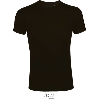 Sol's Imperial Fit pánske tričko Slim Fit čierne