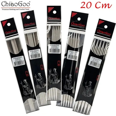 ChiaoGoo nerezové ponožkové jehlice 20 cm, 2.5mm – Zboží Dáma