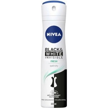 Image 1 of Nivea Black & White Invisible Fresh 48h deo spray 150 ml