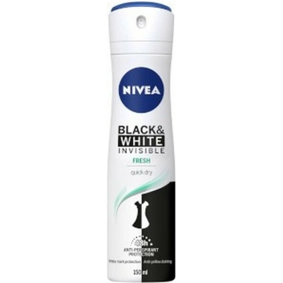 Nivea Black & White Invisible Fresh 48h deo spray 150 ml