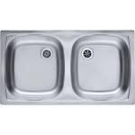 Alveus Basic - Мивка 78x44 см, от неръждаема стомана 1039144 (1039144) Мивка за вграждане