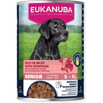 EUKANUBA Life Care Senior консерва за кучета - говеждо, тиква 400 г