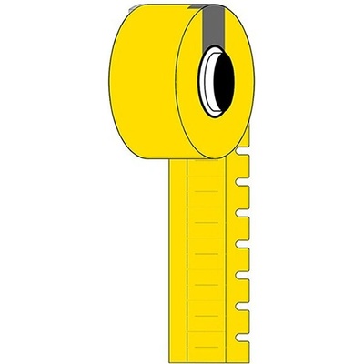 Brady M6-10x4.2-7597-YL / 312051, DuraSleeve Wire Marking Inserts, 10.00 mm x 4.20 mm