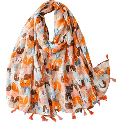 HARAHU Шал Cats - Оранжева KP33937 (33937)