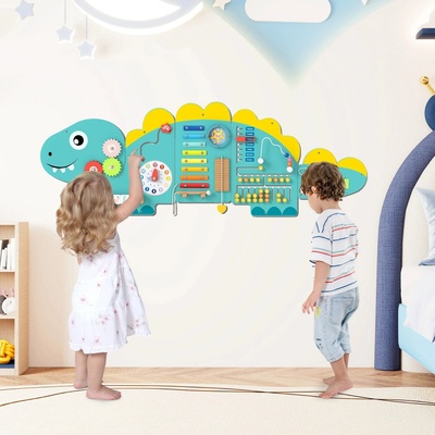 Costway Montessori Activity board na stenu Dinosaurus