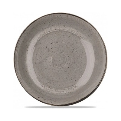 Churchill 1795 Stonecast Peppercorn grey Mísa coupe ručně zdobená 31 cm