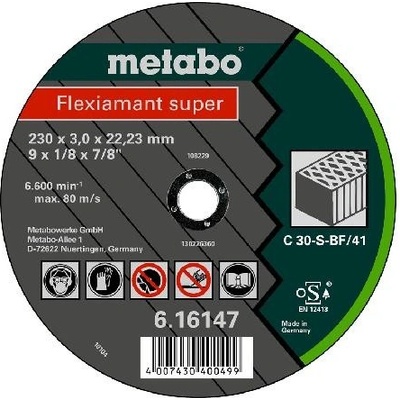 Metabo Řezný kotouč 180 x 22,23 mm 616143000