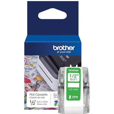 Brother CZ1002, 12мм x 5м, оригинална хартиена ролка (CZ1002)