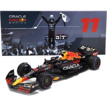 Minichamps Red bull F1 Rb18 Team Oracle Red Bull Racing N 11 Winner Singapore Gp 2022 Sergio Perez Matná Modrá Žlutá Červená 1:18