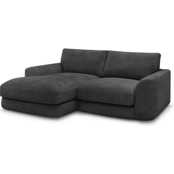 Bobochic Черен шенилов ъглов диван (ляв ъгъл) Leonore - Bobochic Paris (109482)