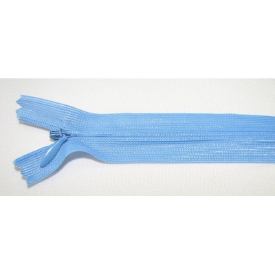 Zips krytý nedeliteľný 30cm modrý