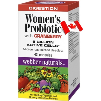 Webber Naturals proBiotika s brusinkami pro ženy 45 kapsúl