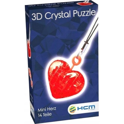 HCM KINZEL 3D Crystal puzzle Mini srdce 14 ks